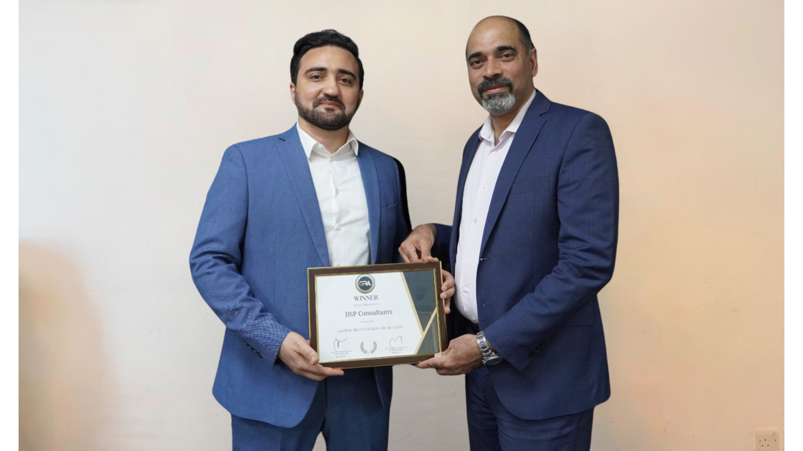 DSP Consultants recognized with a 2025 Global Recognition Award ...